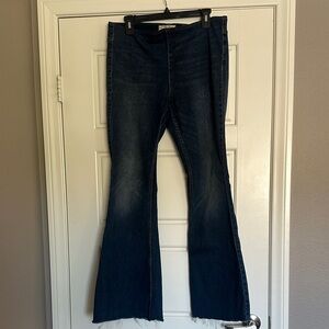 We The Free Dark Indigo Flared Jeans